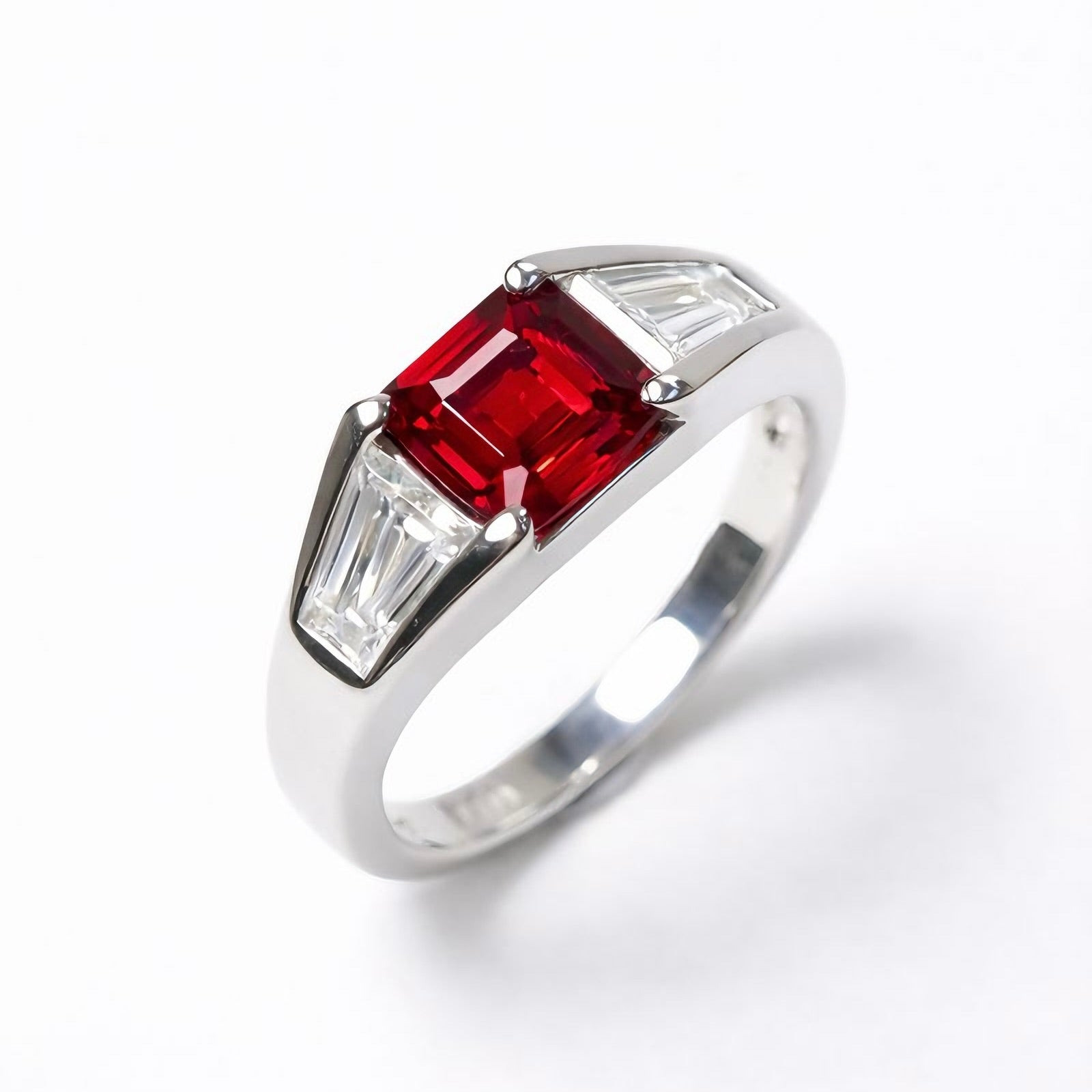 Latitude Collection, Mozambique Asscher-Cut Ruby