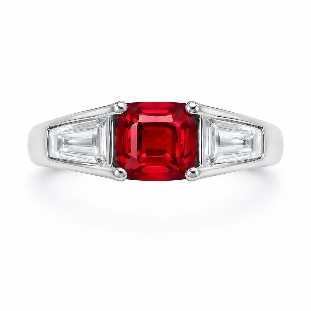 Latitude Collection, Mozambique Asscher-Cut Ruby