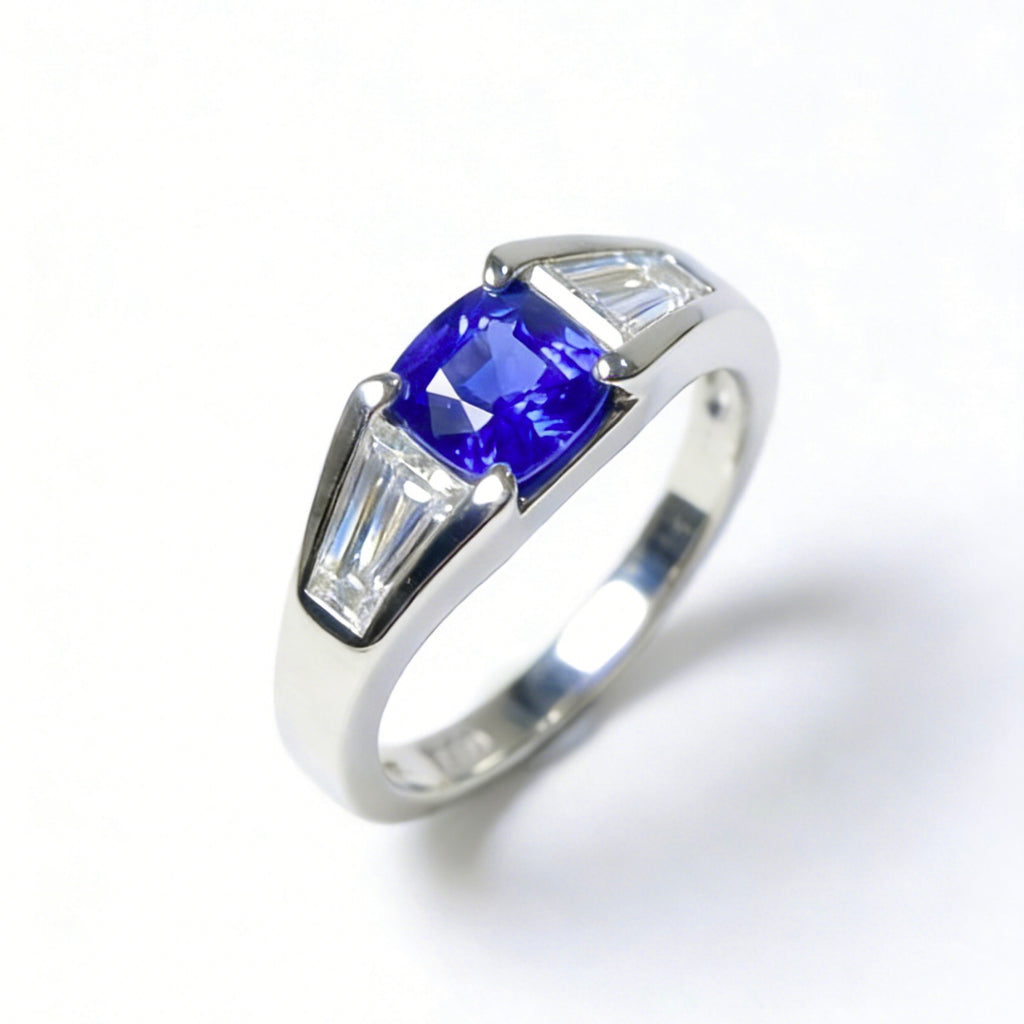 Latitude Collection, Cushion-Cut Sapphire