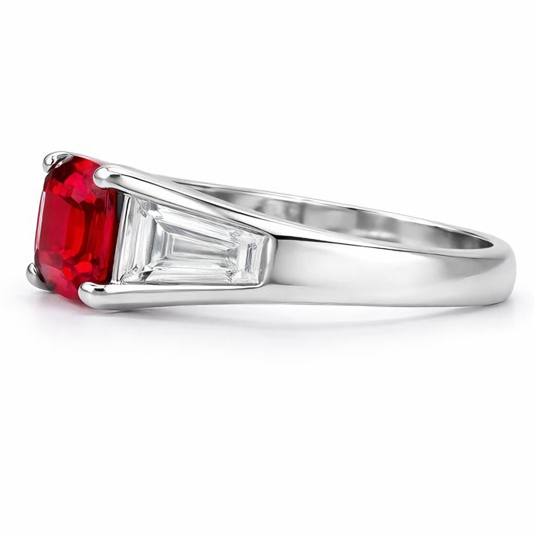 Latitude Collection, Mozambique Asscher-Cut Ruby